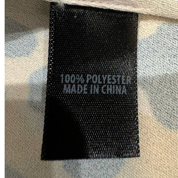 NWOT ST. JOHN $399 Crepe Black Leopard Print Blouse Size L - Picture 7 of 7